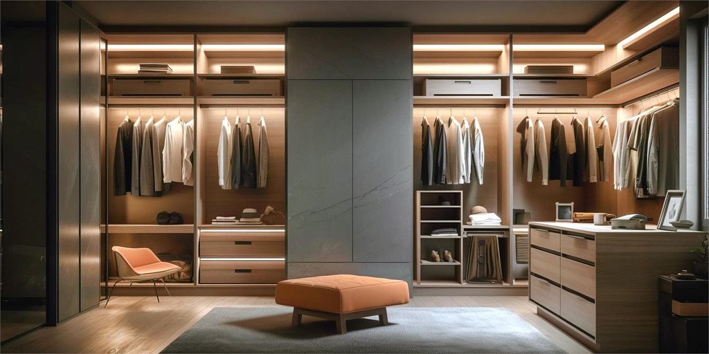 ¿Qué es más fácil mantener ordenado: un vestidor o un armario?